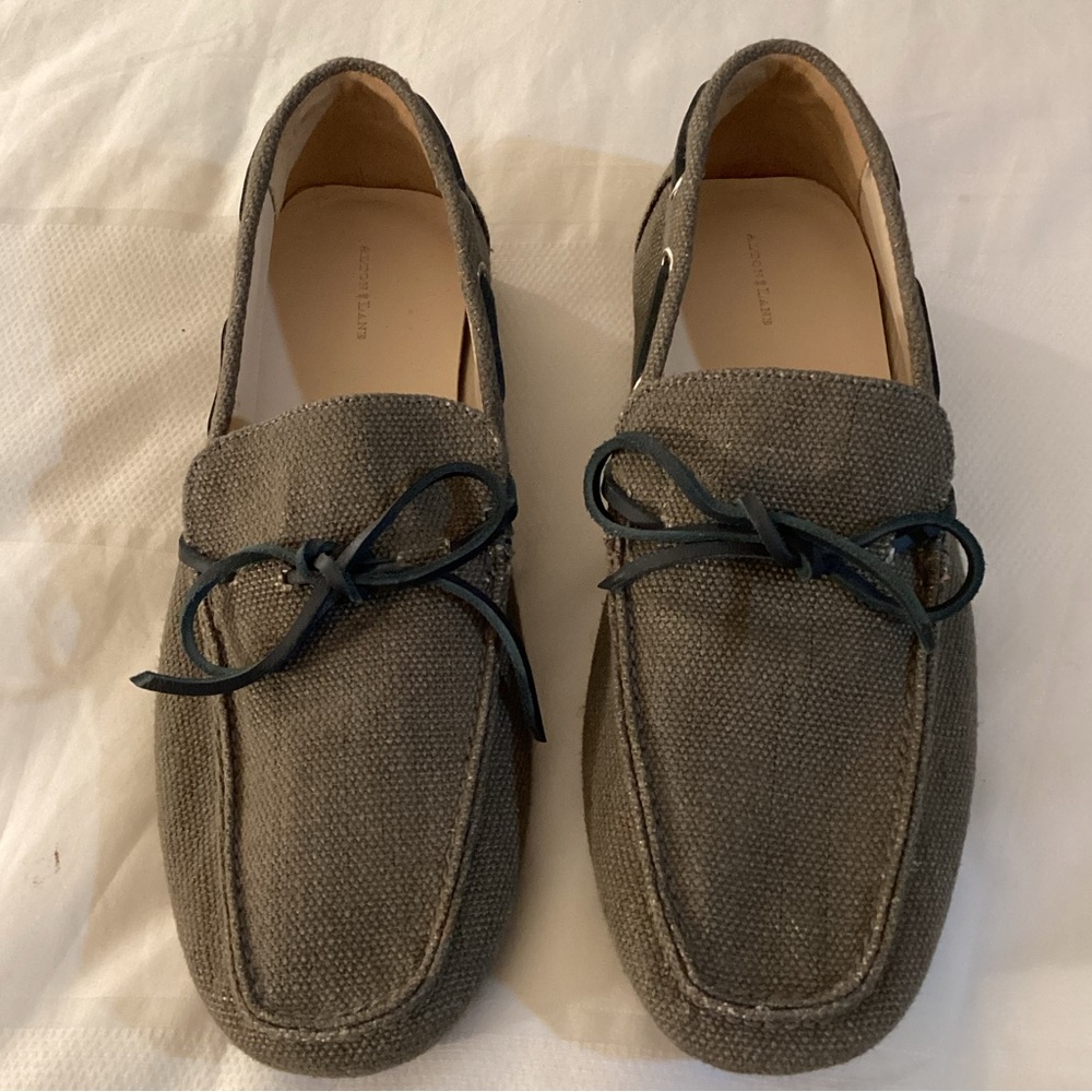 Alton Lane Custom Made Linen Loafers Moccasins Slip-ons